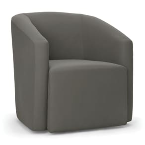 Poltrona Decorativa Orgânica Stella Max Suede Grafite D03 - D`Rossi
