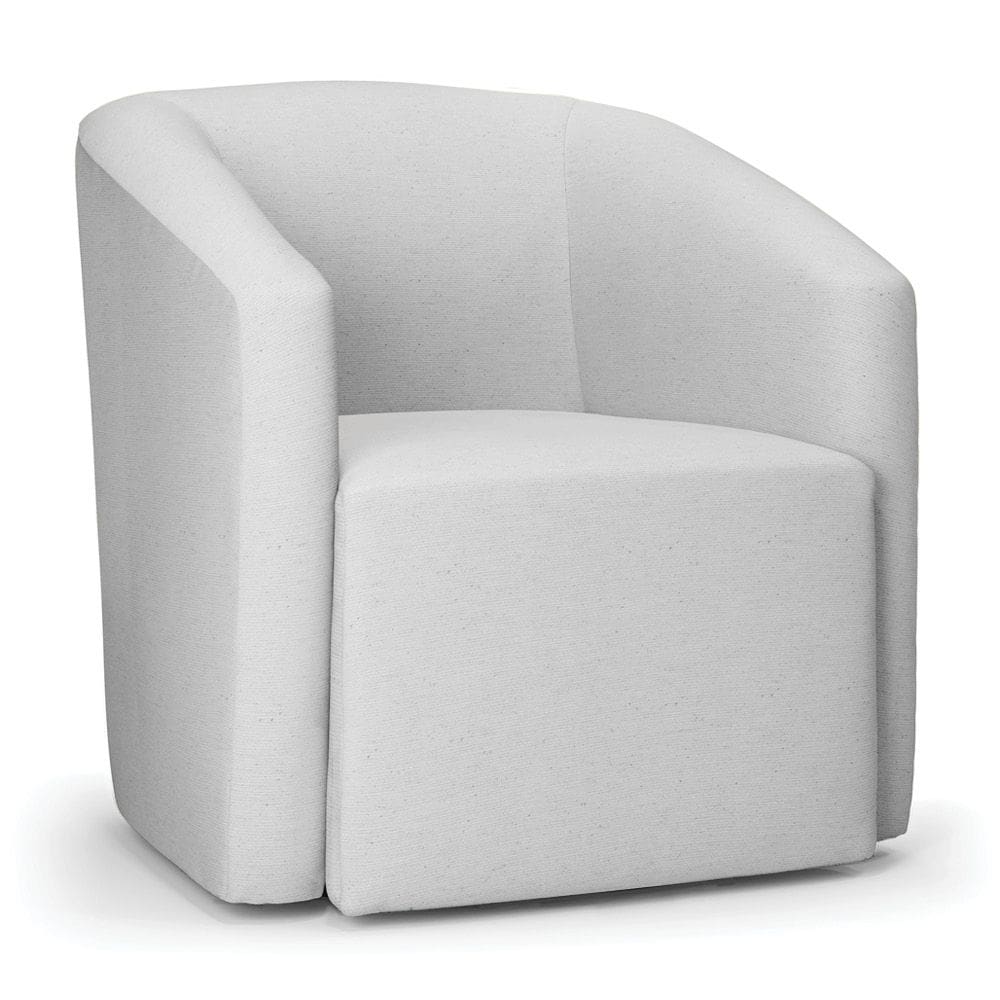Poltrona Decorativa Orgânica Stella Max Veludo Cinza D03 - D`Rossi