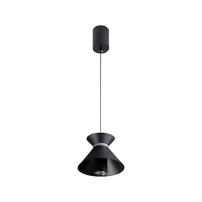 Luminária Pendente Teto Moderno Cúpula Metal Led Luz Quente