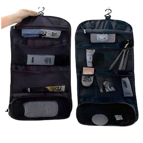 Necessaire Kit Higiene Viagem Organizadora Mala Mochila Bolsa Academia Gancho Masculina Feminino Cor:vermelho