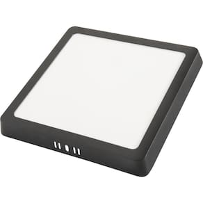 Plafon Fita Led Tramontina Quadrado De Sobrepor Preto 24 W 3000 K 1680 Lm Luz Amarela