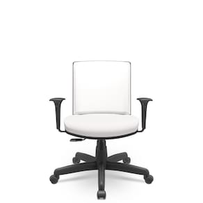 Cadeira Audiplax Giratória Vinil Branco Relaxplax