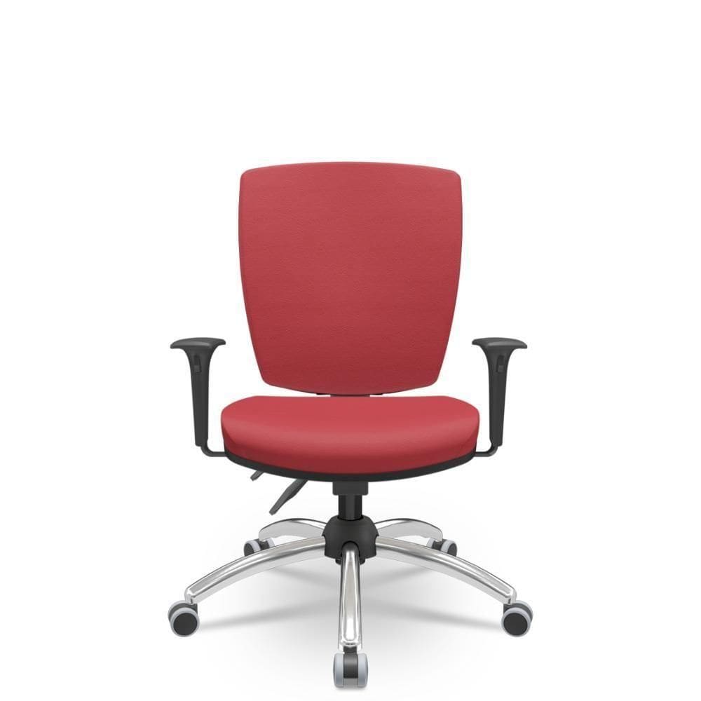 Cadeira Altrix Espaldar Alto Vinil Vermelho