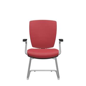 Cadeira Altrix Aproximação Espaldar Alto Vinil Vermelho
