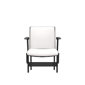 Cadeira Audiplax Esportiva Vinil Branco Base Metal Preto