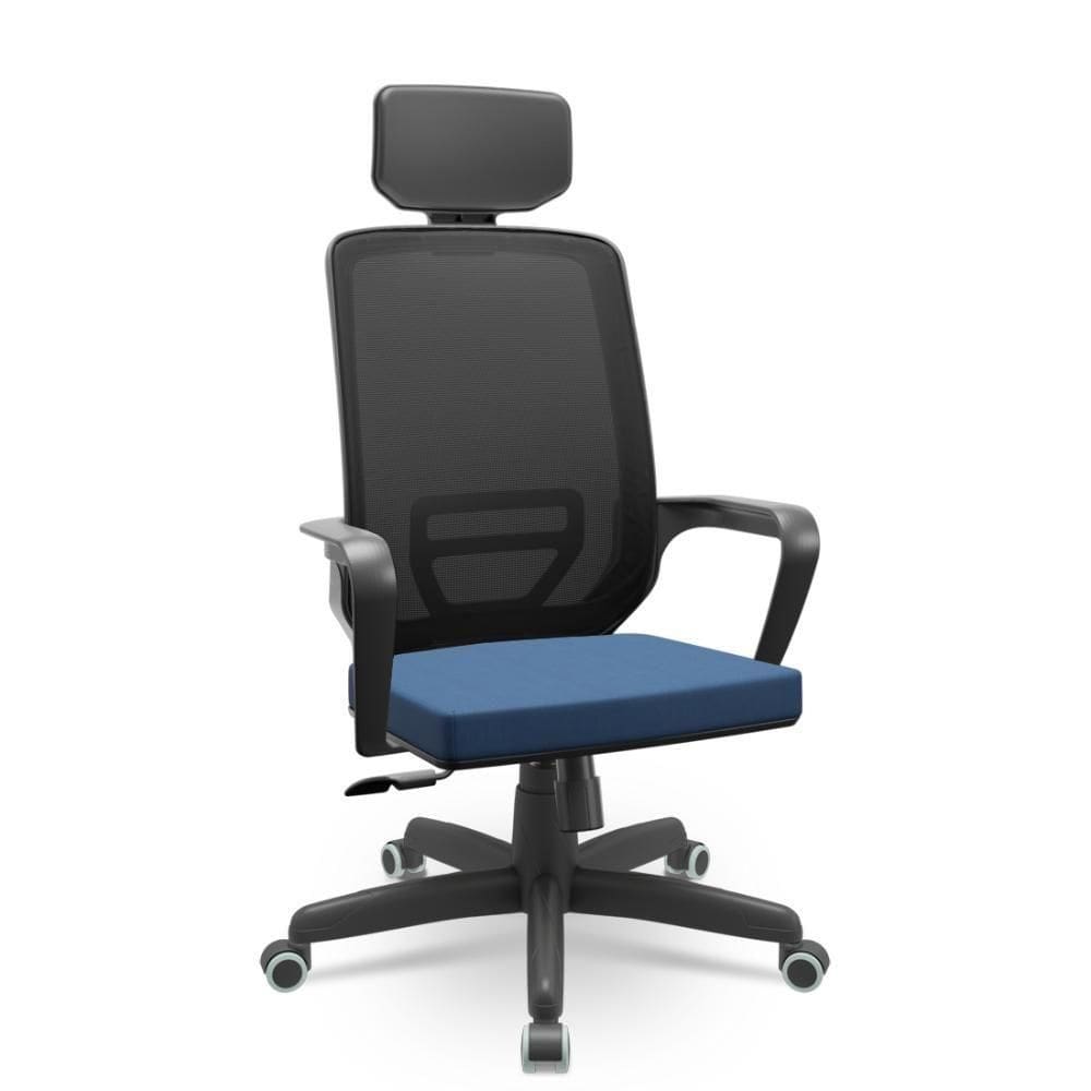 Cadeira Adrix Poliester Azul Versátil