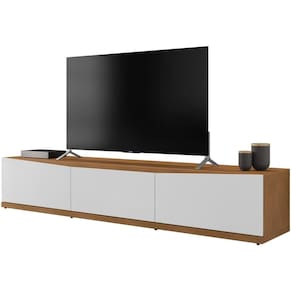 Rack Bancada Para Tv 60 Pol 180cm 11082 Cedro Branco Dcasa Cedro Branco