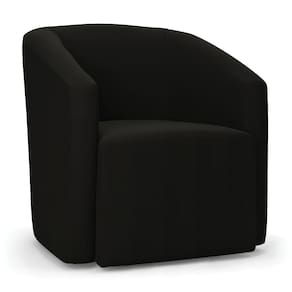 Poltrona Decorativa Orgânica Stella Max Suede Preto D03 - D`Rossi