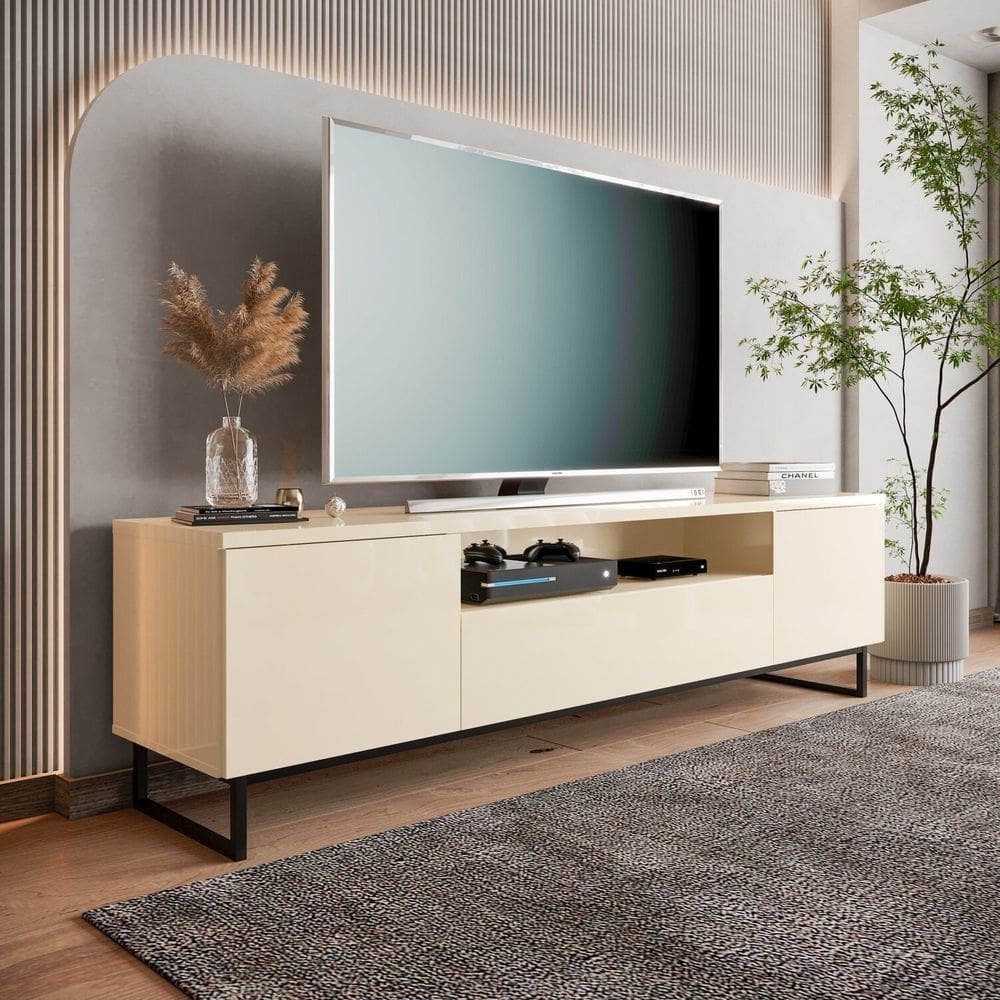 Rack para Sala de Estar Austin para Tv até 75 P Off White