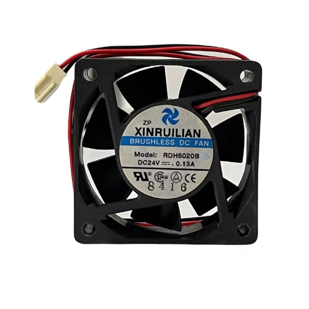 Microventilador 60x60x20mm 24V Alta Eficiência Kit 2 Peças