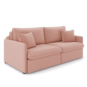 Sofá Retrátil Reclinável 2 Lugares 154cm Maili Veludo Rosê K01 - D`Rossi