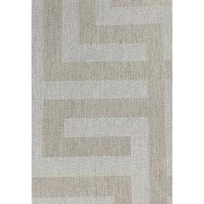 Tecido Linho cor Cru Geométrico 1mt x 140cm Não é Segredo