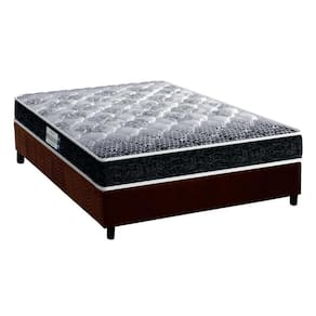 Cama Box Casal: Colchão Espuma Probel D33/Ep Advanced Tech1500 + Base Crc Suede Brown(138X188)
