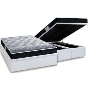 Cama Box Baú Queen: Colchão Probel D33/Ep Advanced Tech1500 Double Face + Base White(158X198)