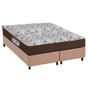Cama Box Queen: Colchão Anatômico Ortobom D45/Ep Fort Tech Iso 150 + Base Crc Suede Clean(158X198)