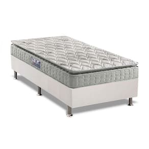 Cama Box Solteiro: Colchão Espuma D33 Anjos Orthosono + Base Crc Courano White(88X188)