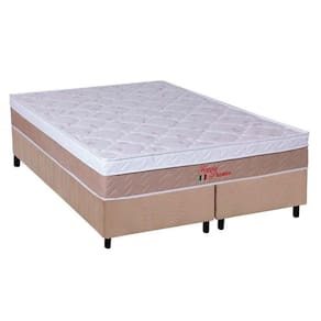 Cama Box Queen: Colchão Ortopédico Orthoflex Foggia Premier Euro Pillow+ Base Clean(158X198)