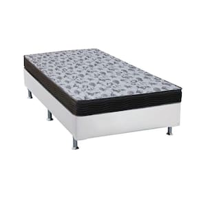 Cama Box Solteiro: Colchão Anatômico Ortobom D33/Ep Fort Tech Iso 100 + Base Crc Suede White(88X188)
