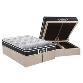 Cama Box Baú Queen: Colchão Anatômico Probel D28 / Ep Prómiddle Plus + Base Clean(158X198)
