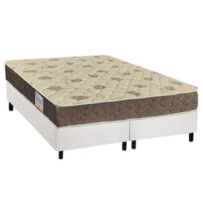 Cama Box King: Colchão Anatômico Orthoflex D33/Ep Matera + Base Crc Suede White(193X203)