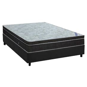 Cama Box Casal: Colchão Molas Ortobom Nanolastic Light Selado + Base Crc Suede Cinza(138X188)