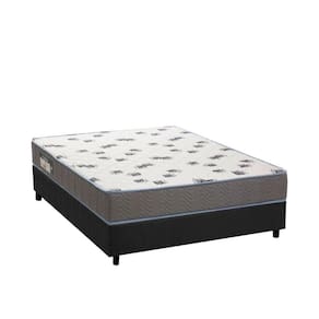 Cama Box Casal: Colchão Espuma Ortobom D33 Light + Base Crc Suede Gray(138X188)