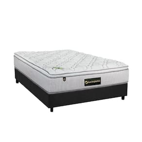 Cama Box Casal: Colchão Molas Bonnel Luckspuma Trade + Base Crc Suede Gray(138X188)