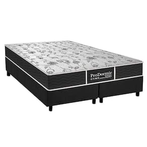 Cama Box Queen: Colchão Molas Probel Prolastic Sleep + Base Crc Suede Gray(158X198)