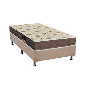 Cama Box Solteiro: Colchão Espuma Orthoflex D28/Ep Anatômico Livorno + Base Crc Suede Clean(88X188)