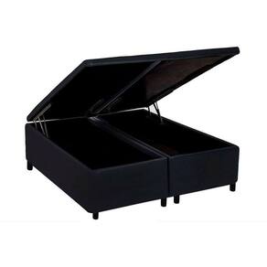 Cama Box Baú King Universal Courano Black (186x198x35) - Costa Rica