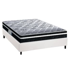 Cama Box Casal: Colchão Espuma D33 Probel /Ep Advanced Tech1500 Plus + Base White(138X188)
