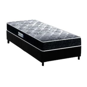 Cama Box Solteiro: Colchão Anatômico Probel D33/Ep Advanced Tech1500 + Base Crc Suede Black(88X188)