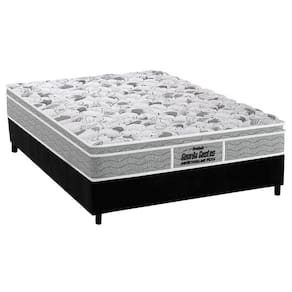 Cama Box Casal: Colchão Espuma Probel D45/Ep Guarda Costas Próextreme Plus + Base Black(138X188)