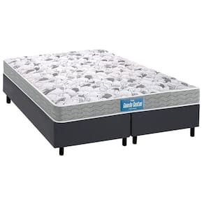 Cama Box Queen: Colchão Espuma Probel D45/Ep Próextreme Double Face + Base Gray(158X198)