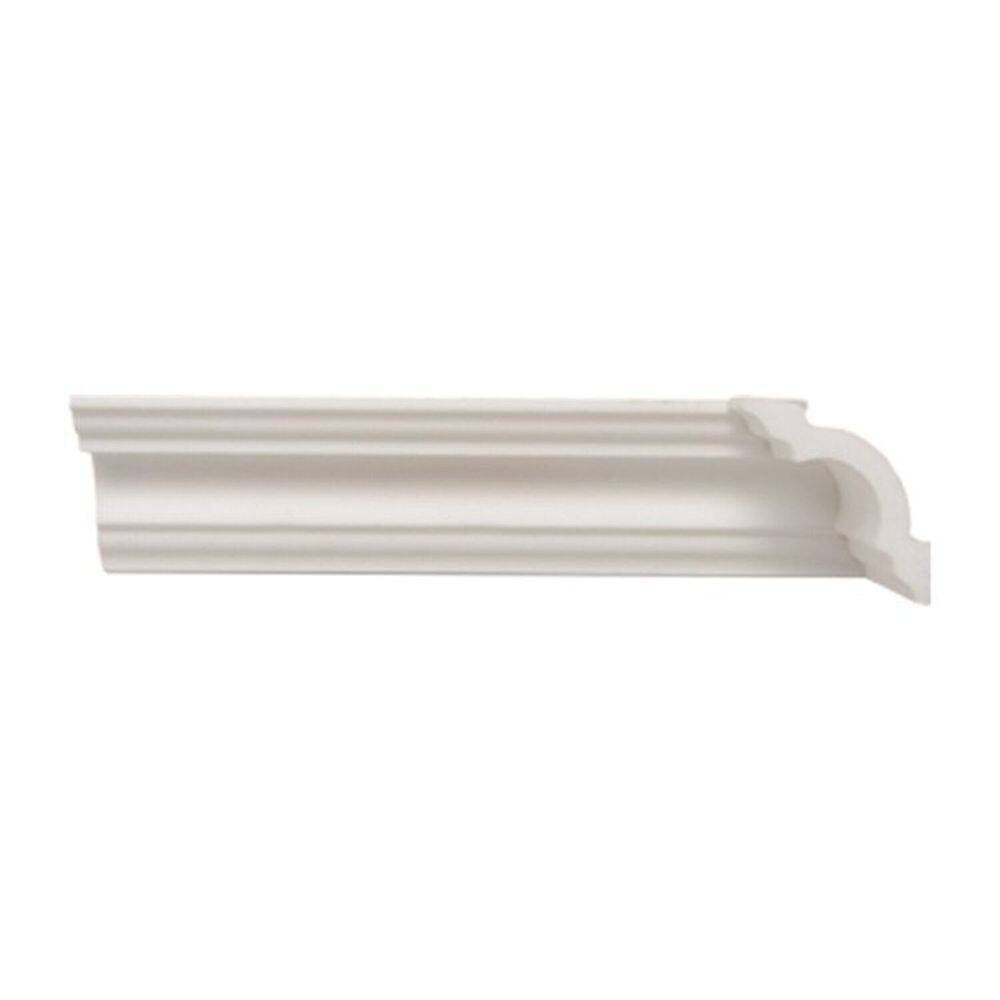 Kit com 10 Barras Rodateto de Poliestireno 3cm X 30mm Liso 20m Branco