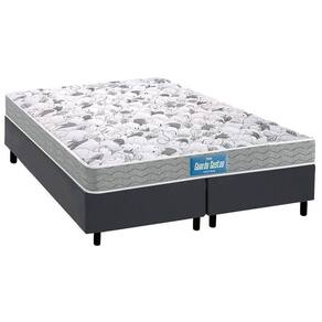 Cama Box Queen: Colchão Ortopédico Probel D45/Ep + Base Gray(158X198)