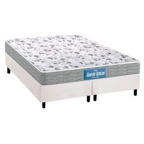 Cama Box Queen: Colchão Ortopédico Probel D45/Ep Próextreme Double Face + Base White(158X198)