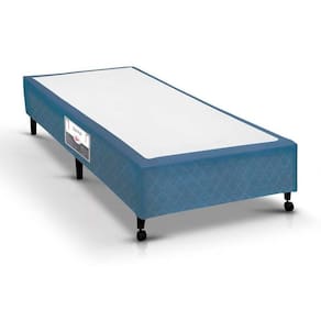Cama Box Base Universal Solteiro Poli Tecido Blue (78x188x27) - Castor
