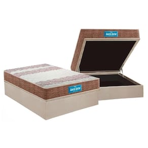 Cama Box Baú Casal: Colchão Ortopédico Probel D33 / Ep Plus Double Face + Base Clean(138X188)