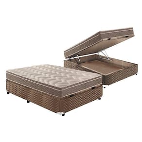 Cama Box Baú Casal: Colchão Anatômico Paropas D33 / Ep Confort Ultra Firme + Base Clean(138X188)