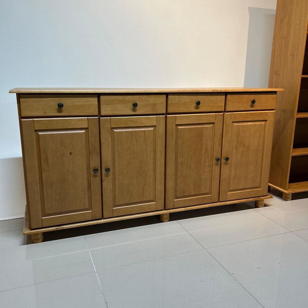 Buffet Aparador 4 Portas 4 Gavetas Rubi Freijó