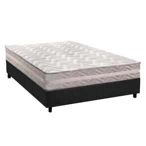Cama Box Casal: Colchão Anatômico Paropas D28/Ag65 Master + Base Crc Suede Gray(138X188)
