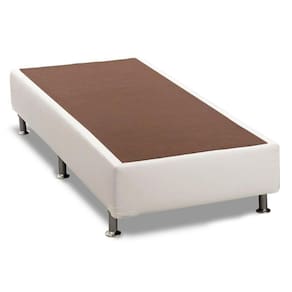 Cama Box Base Solteiro Universal Courano White (88x188x30) - Ortobom