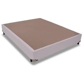 Cama Box Base Casal Universal Suede Marfim (138x188x25) - Probel
