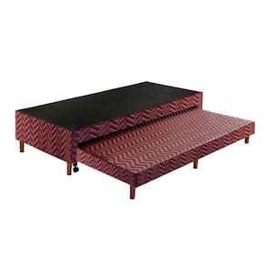 Cama Box Base C-auxiliar Com Auxiliar Sommier Rústico Wine (88x188x30) - Paropas