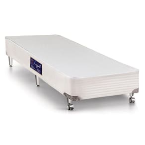 Cama Box Base Solteiro Gold Star Vitagel White (78x188x23) - Castor
