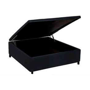 Cama Box Baú Universal Casal Courano Black (138x188x35) - Costa Rica