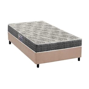 Cama Box Solteiro: Colchão Espuma Anjos Ezequiel + Base Crc Suede Clean(88x188)