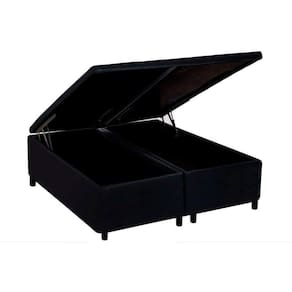 Cama Box Baú Queen Universal Courano Black (158x198x35) - Costa Rica