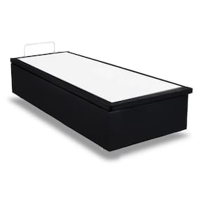 Cama Box Baú Queen Universal Suede Nero Black (158x198x35) - Ortobom